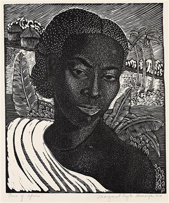 MARGARET TAYLOR BURROUGHS (1915 - 2010) Face of Africa.                                                                                          